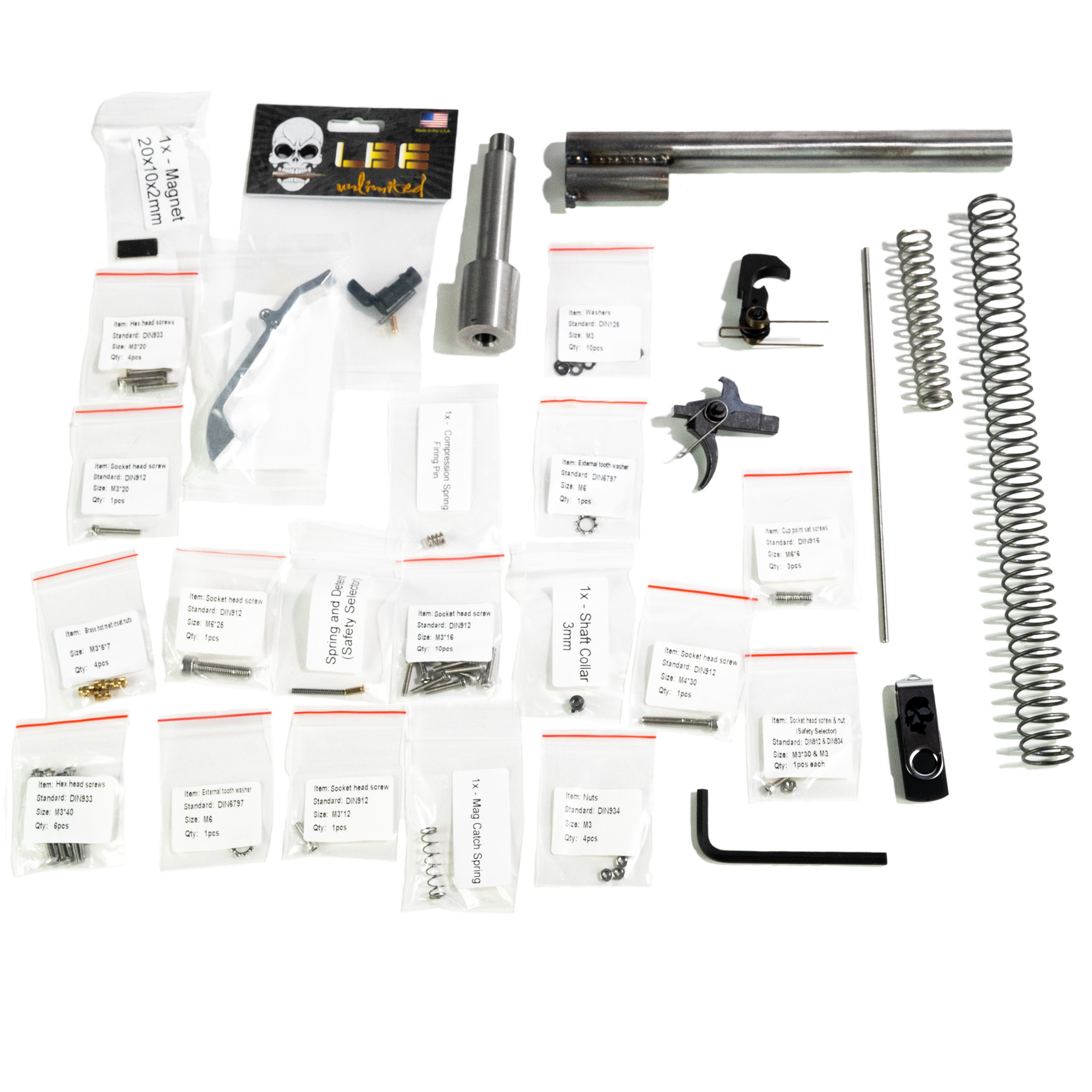 Fgc-9 Complete Build Kit W/machined Threaded Barrel