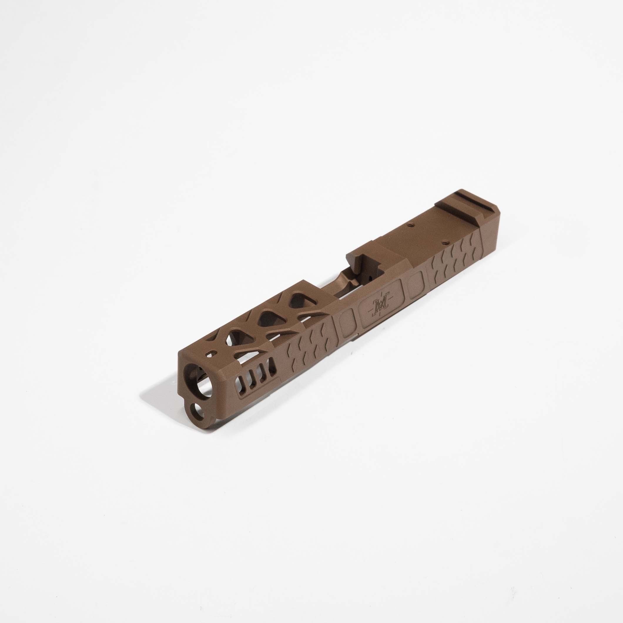 Mx19 Delta Ghost 19 Skeletonized Stripped Slide – Chocolate | Mx19 Arrow Ghost 19 Skeletonized Stripped Slide