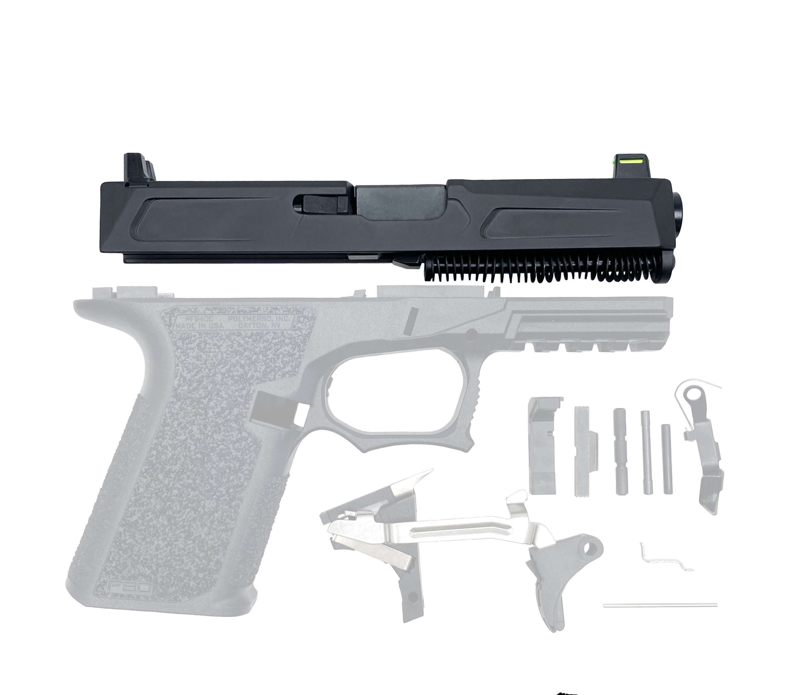 Rook Compact Ghost 19 9mm Complete Slide (Black) | Ghost Gun