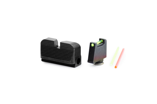 TTI Ultimate Fiber Optic Sight Set for Glock RMR Cut Co-Witness Height | TTI Ultimate Sights Set for Glock