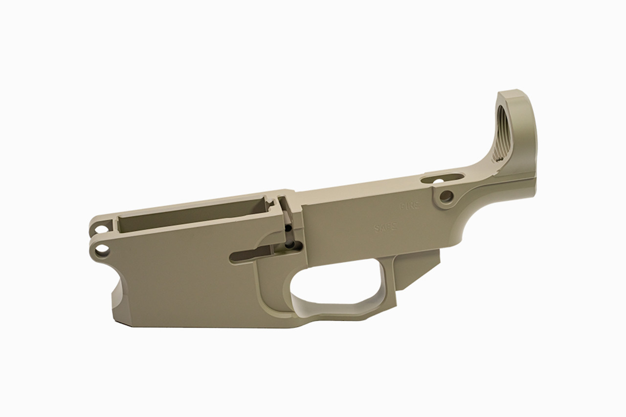 Flat Dark Earth Cerakoted Billet .308 80% Lower Receiver | Flat Cerakoted Billet 80% 308Lower Receiver