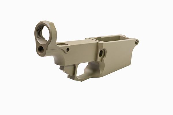 Flat Dark Earth Cerakoted Billet .308 80% Lower Receiver - Image 2
