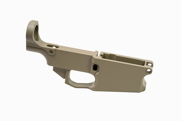 Flat Dark Earth Cerakoted Billet .308 80% Lower Receiver - Image 4