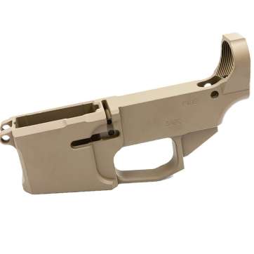 Flat Dark Earth Cerakoted Billet AR-15 80% Lower Receiver