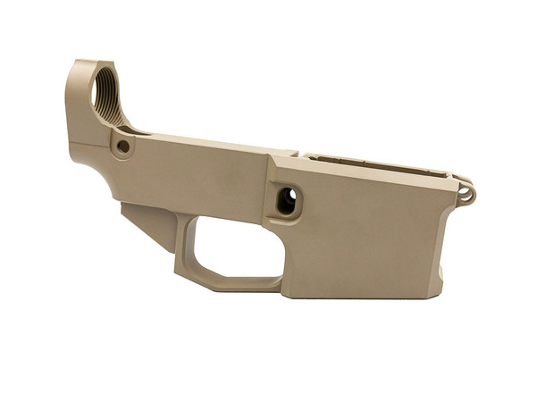 Flat Dark Earth Cerakoted Billet AR-15 80% Lower Receiver - Image 2