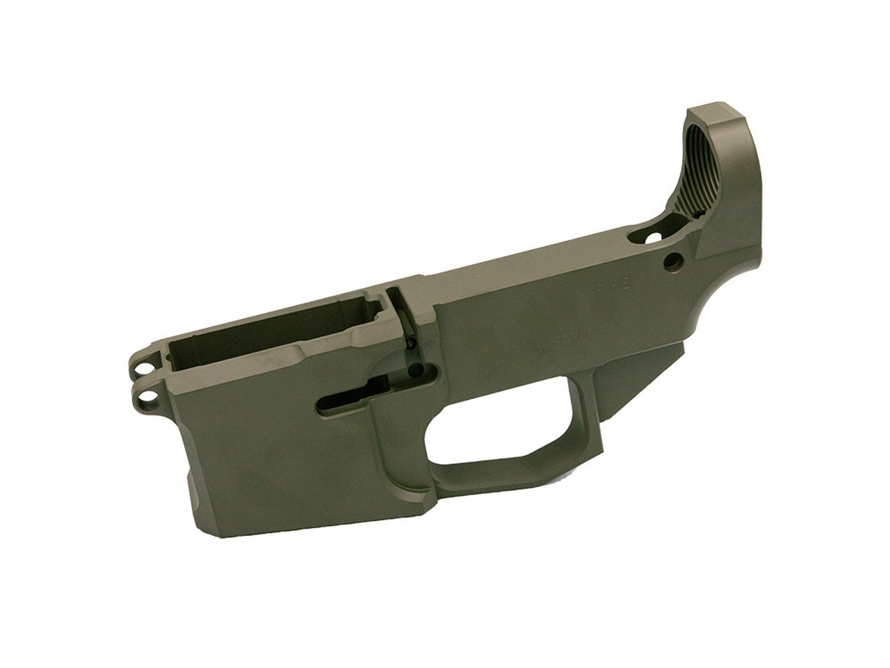 Bead Blasted Billet AR-15 80% Lower Receiver | Billet Ar-15 80% Cerakote Lower Od Green | AR15 80% Lower Receiver Cerakote OD Green