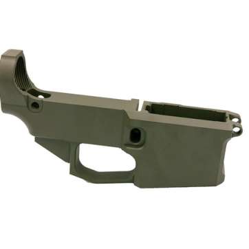 OD Green Cerakoted Billet AR-15 80% Lower Receiver