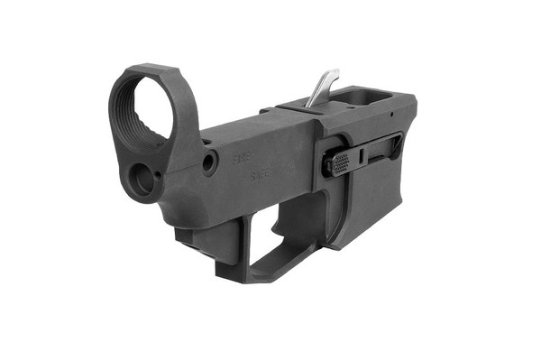 9mm AR-9 80% Lower Receiver - Glock Compatible - Black - Image 3