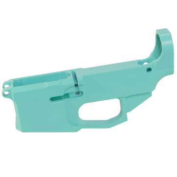 Robin’s Egg Blue Cerakoted Billet AR-15 80% Lower Receiver