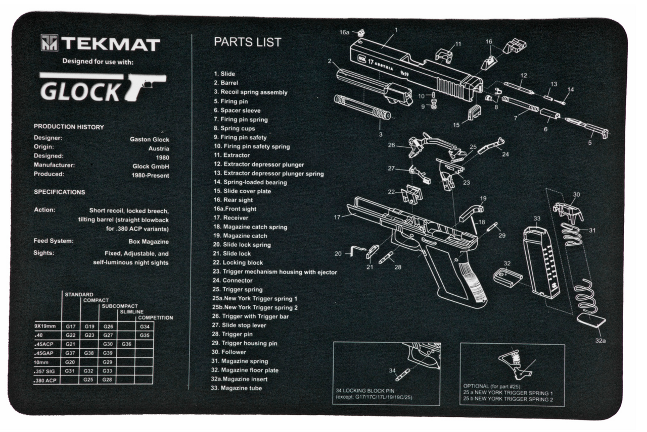 Pistol Mat - TekMat | TekMat Hand Gun Cleaning Mats