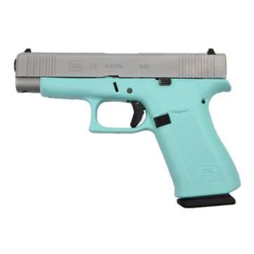 Glock 48 9mm Pistol, Robins Egg Blue – PA485SL201REB