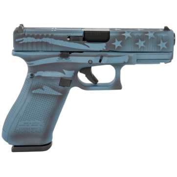 Glock 45 Gen 5 MOS 9mm 4.02″ 17+1rds, Blue Titanium Flag Cerakote – PA455S204MOSBTFLAG