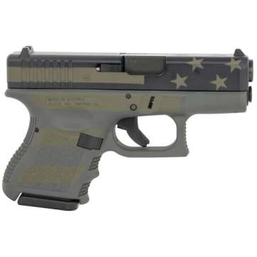 Glock 27 Gen 3 .40 S&W 3.43″ 9+1rds, Operator Flag Cerakote – PI2750204OP