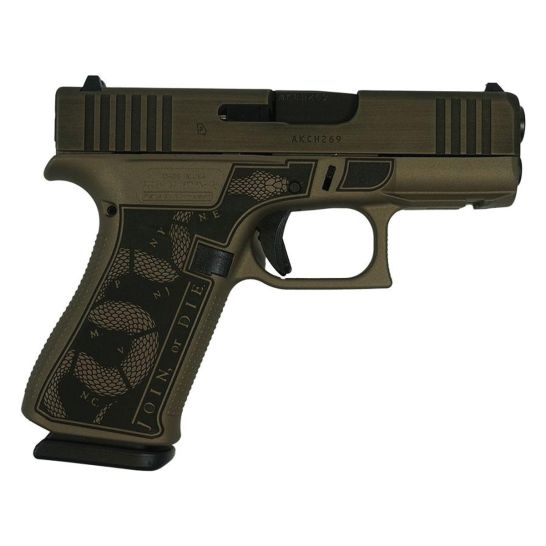 Glock G43X Revolution Subcompact 9mm 3.41" 10rds, Distressed Colonial Brown | Buy Glock G43X Revolution Subcompact 9mm 3.41" 10rds, Distressed Colonial Brown