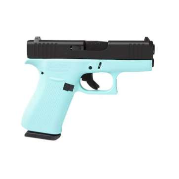 Glock 43X Slimline 9mm Pistol, Robin’s Egg Blue – ACG-00866