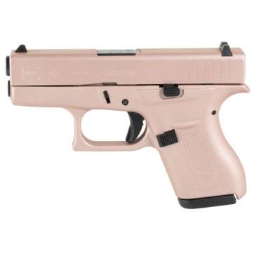 Glock 42 .380 ACP Pistol, 3.25″ Barrel, Fixed Sights, Rose Gold – UI4250204