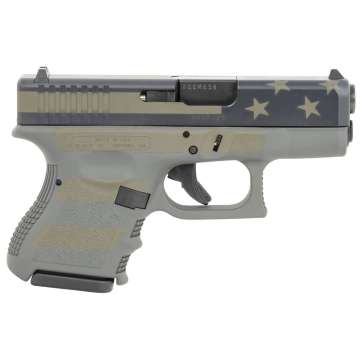 Glock 26 Gen 3 9mm 3.43″ 10+1rds, Operator Flag Cerakote – UI2650204OP