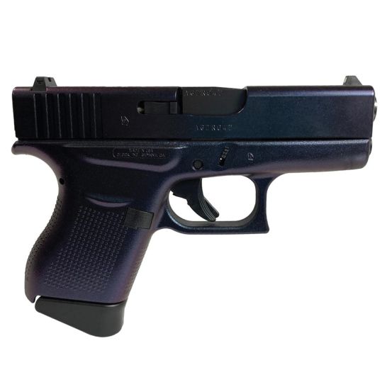Glock G43 Custom Mongoose Purple Subcompact 9mm 3.41" 6rds, Mongoose Purple | Buy Glock G43 Custom Mongoose Purple Subcompact 9mm 3.41" 6rds, Mongoose Purple