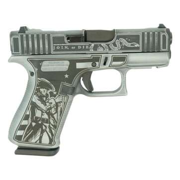Glock G43X Liberty or Death Subcompact 9mm 3.41″ 10rds, Gray