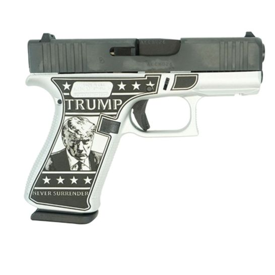 Glock G43X Custom Trump Mug Shot Subcompact 9mm 3.41" 10rds, Satin | Buy Glock G43X Custom Trump Mug Shot Subcompact 9mm 3.41" 10rds, Satin