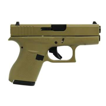 Glock G42 Custom FDE Subcompact .380 ACP 3.25″ 6rds, Flat Dark Earth