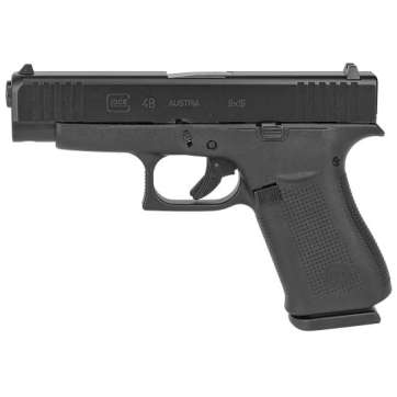 Glock Pistol 48 9mm Blk 10rd 4.17″ with Rails – UA4850201FR
