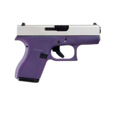 Glock 42 Subcompact .380 ACP Pistol, Purple Frame SA Slide – ACG-00852