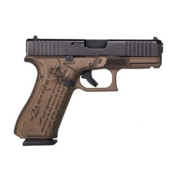 Glock G45 Gen5 9mm 17rd “2nd Amendment” Pistol, Bronze – PA455S203-2A