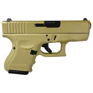 Glock G26 Gen 4 Custom FDE Subcompact 9mm 3.43″ 10rds, Flat Dark Earth