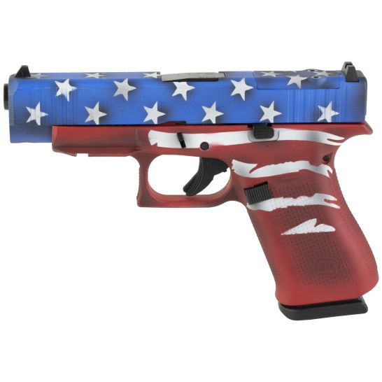 Glock 48 9mm Pistol, 4.17" Barrel, Fixed Sights, Red, Wht, Blu BW Flag - PA4850204FRMOSRWBBWF | Buy Glock 48 9mm Pistol, 4.17" Barrel, Fixed Sights, Red, Wht, Blu BW Flag - PA4850204FRMOSRWBBWF