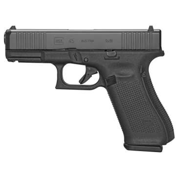 Glock 45 9mm Pistol, 4.02″ Barrel, Fixed Sights, Black – G4517AUT