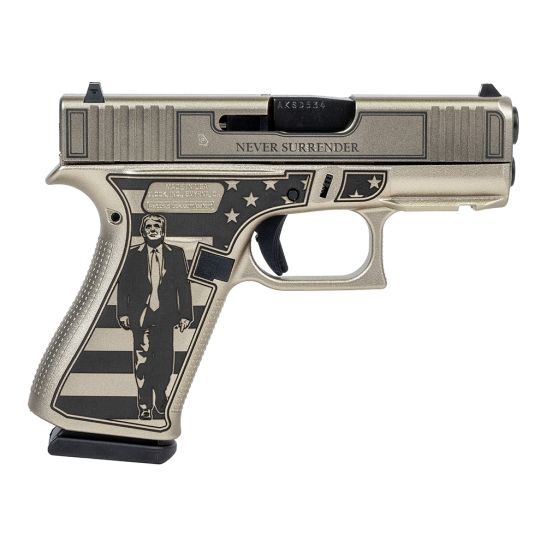 Glock 43X "Trump Fight" 9mm 34" 10rd Pistol, Silver - UX4350201FRTF43 | Buy Glock 43X "Trump Fight" 9mm 34" 10rd Pistol, Silver - UX4350201FRTF43