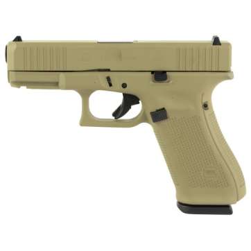 Glock 45 9mm Pistol, 4.02″ Barrel, Fixed Sights, Coyote – PA455S204CT