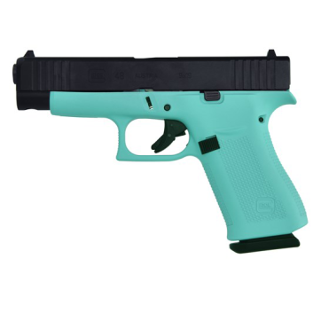 Glock G48 9mm Pistol 10rd 4″, Robins Egg Blue – PGLPG4850201