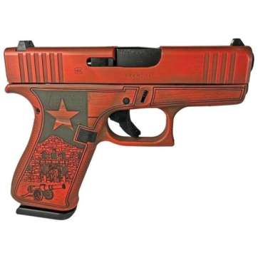 Glock G43X Custom Texas Orange Subcompact 9mm 3.41″ 10rds, Orange