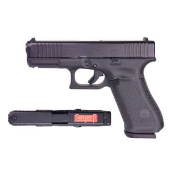 Glock 45 Gen 5 Semper Fi 9mm Pistol, Black – UA455S2036
