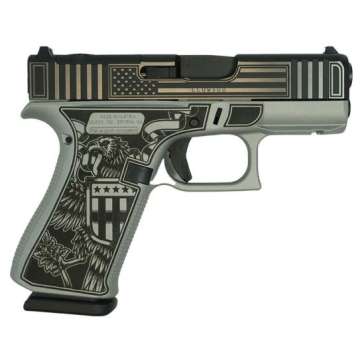 Glock G43X MOS Trump Take America Back Subcompact 9mm 3.41″ 10rds, Satin