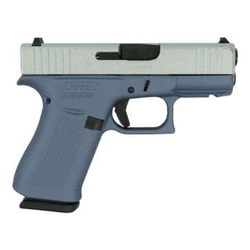Glock G43X Crushed Silver Glitter/Orchid Purple Subcompact 9mm 3.41″ 10rds, Orchid Purple