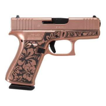 Glock G43 Gen 3 Subcompact 9mm 3.41″ 6rds, Hibiscus Chimera