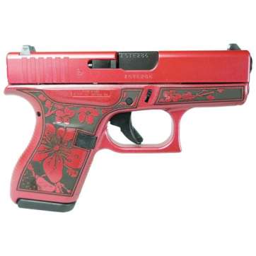 Glock G42 Custom Cherry Blossom Medusa Pink Subcompact .380 ACP 3.25″ 6rds, Medusa Pink