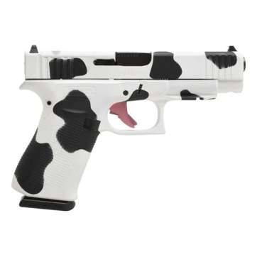 Glock G48 MOS 9mm 4.17″ 10rd Pistol, Cow Print Cerakote