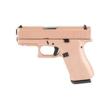 Glock G43X Subcompact 9mm 3.41″ 10rds, Rose Gold