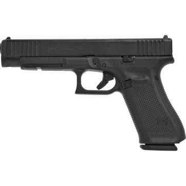 Glock 34 M.O.S. 9mm Pistol, 5.31″ Barrel, Fixed Sights, Black – G34517MOSAUT