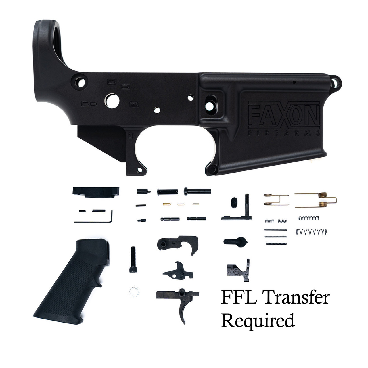 Faxon AR-15 Forged Receiver - Stripped, Anodized Black, With Completion Kit | Buy Faxon AR-15 Forged Receiver - Stripped, Anodized Black, With Completion Kit