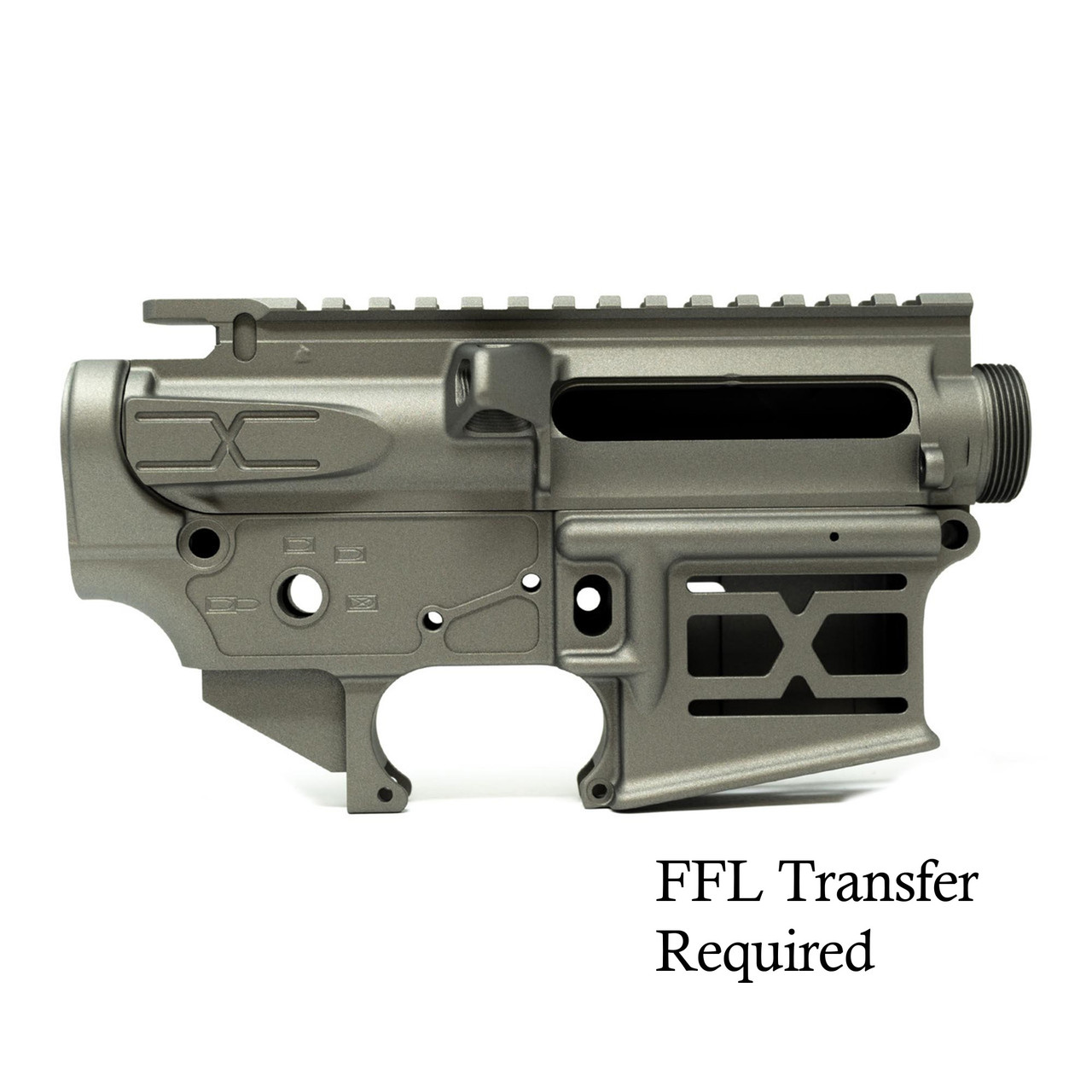 Faxon X-Tra Lite AR-15 Receiver Set - Upper & Lower, stripped, Titanium Cerakote | Buy Faxon X-Tra Lite AR-15 Receiver Set - Upper & Lower, stripped, Titanium Cerakote