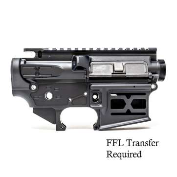 Faxon X-Tra Lite AR-15 Receiver Set – Upper & Lower, stripped, Anodized Black