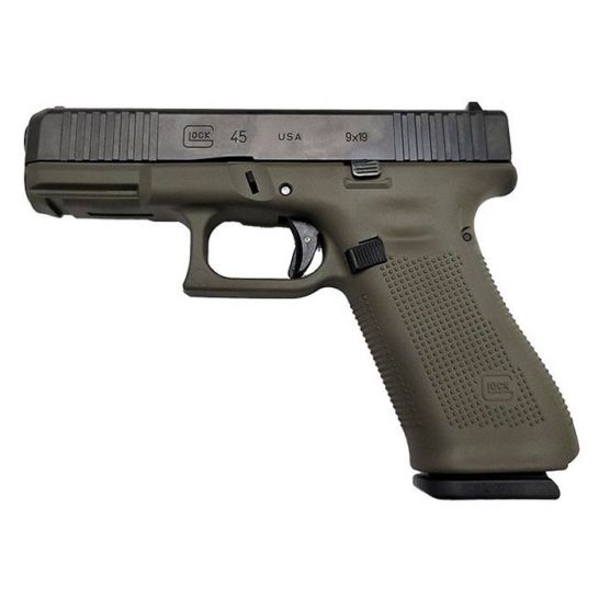 Glock 45 Gen 5 FS 9mm Pistol, OD Green/Black - UA455S204ODFO | Buy Glock 45 Gen 5 FS 9mm Pistol, OD Green/Black - UA455S204ODFO