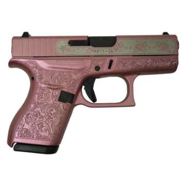 Glock G42 Custom Glock & Roses Medusa Pink Subcompact .380 ACP 3.25″ 6rds, Medusa Pink