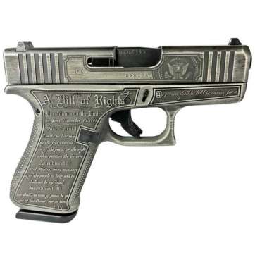 Glock 43X Gen 4 “Trump” 9mm Pistol 3.4″ 10rd – PX4350201T