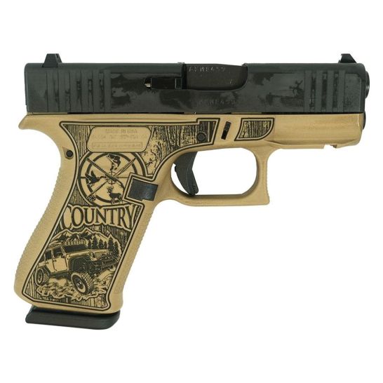 Glock G43X Custom Country Subcompact 9mm 3.41" 10rds, Sand | Buy Glock G43X Custom Country Subcompact 9mm 3.41" 10rds, Sand